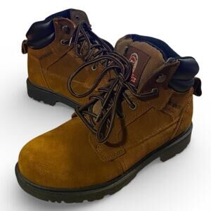 Brahma Bravo Men's Boots 6.5 Brown Leather Waterproof 6" Soft Toe Work Ankle NEW